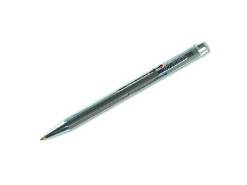 Pero kuličkové Classic 4 barevné, kovové - stříbrné tělo