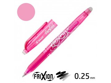 Roller gelový Pilot FriXion Point - gumovatelný, 0.5 mm růžový