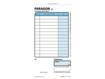 Obchodní paragon, číslovaný, 2 x 50 listů 1092