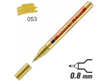 Popisovač lakový Edding 780 0,8 mm - zlatý