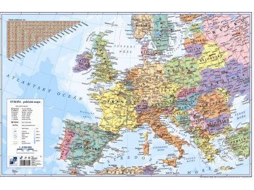 Podložka na stůl - mapa Evropy