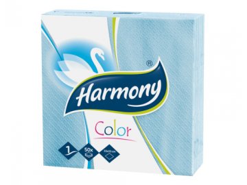 Ubrousky Harmony 33x33cm modré 50ks