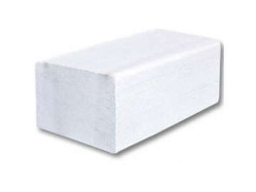 Papírové ručníky Z-Z, bílá celulóza, 2 vrstvy, 23x25 cm, 3000ks