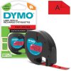 Dymo Letratag páska červená plastová 12mm x 4m