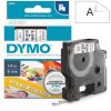 DYMO páska D1, 6mm x 7m (43613) bílá, černý tisk