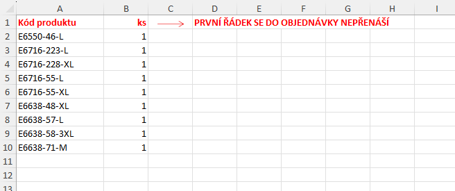 Vzor CSV importu