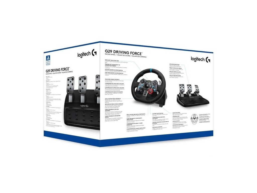 Volante Logitech G29 Driving Force PS5/PS4/PS3/PC - MEGABARCELOS