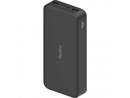 Xiaomi 20 000 mAh Redmi 18W Fast Charge Power Bank cerna black