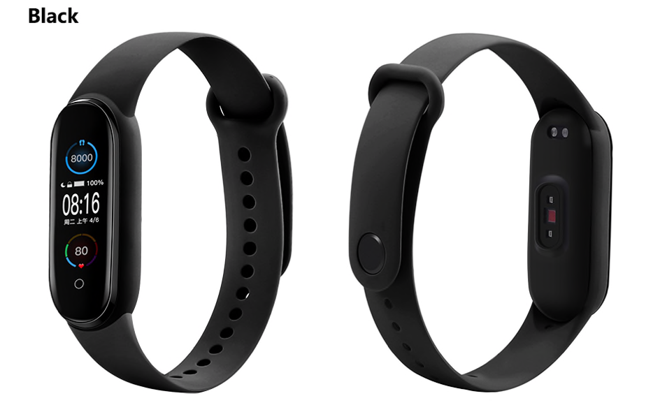 Náhradní náramek pro Xiaomi Mi Band 5 a Mi Band 6 Barva: Černý