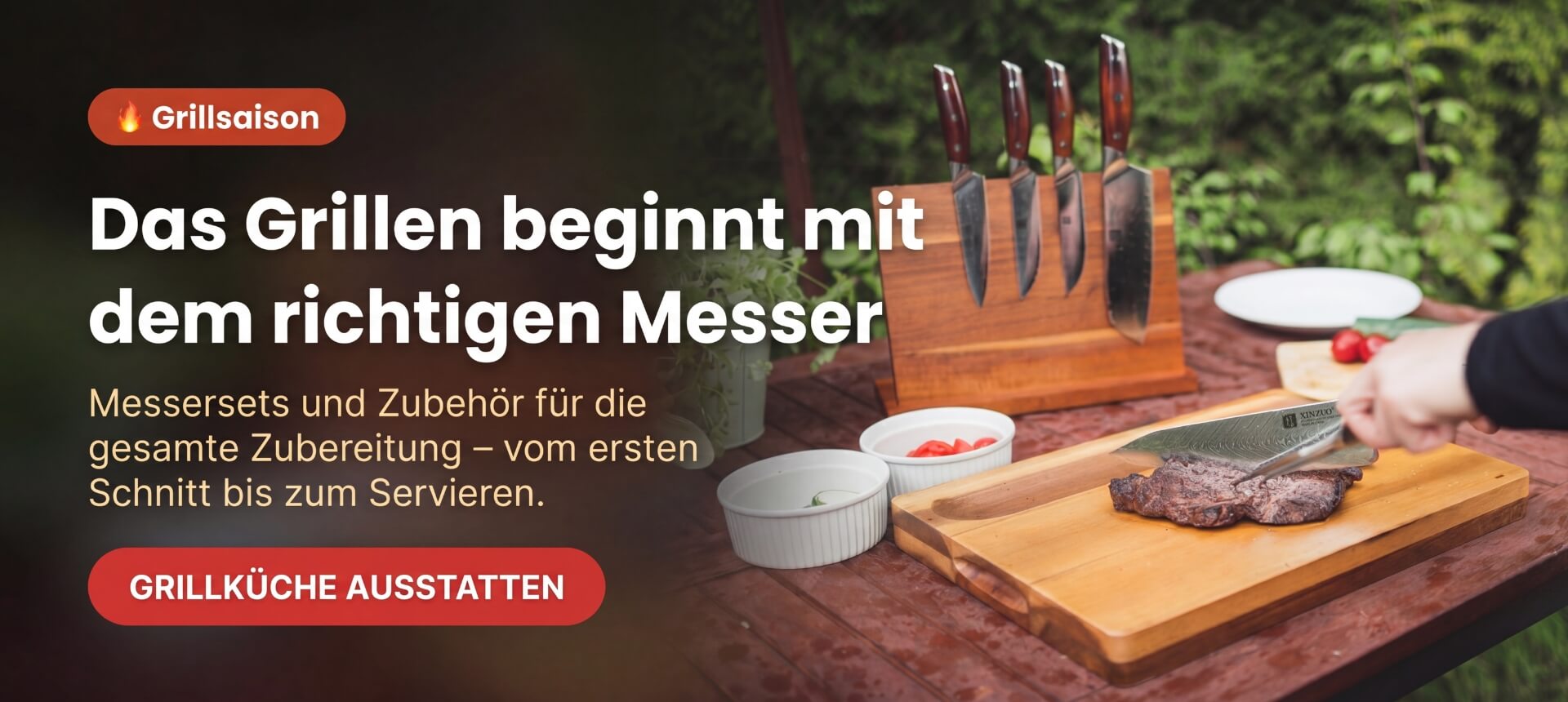 Das Grillen beginnt mit dem richtigen Messer