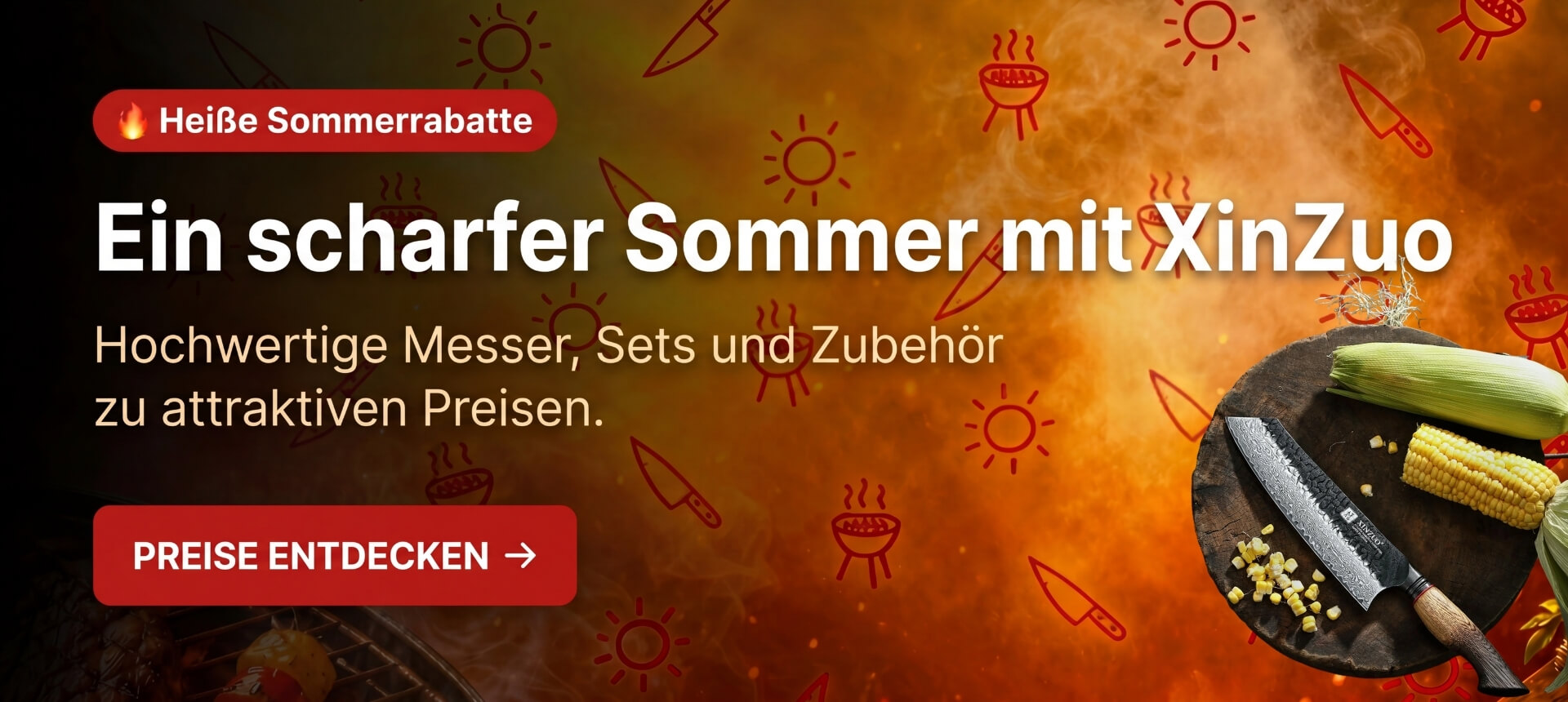 Sommerliche Auswahl – ausgewählte Messer, Sets und Zubehör zum Sonderpreis