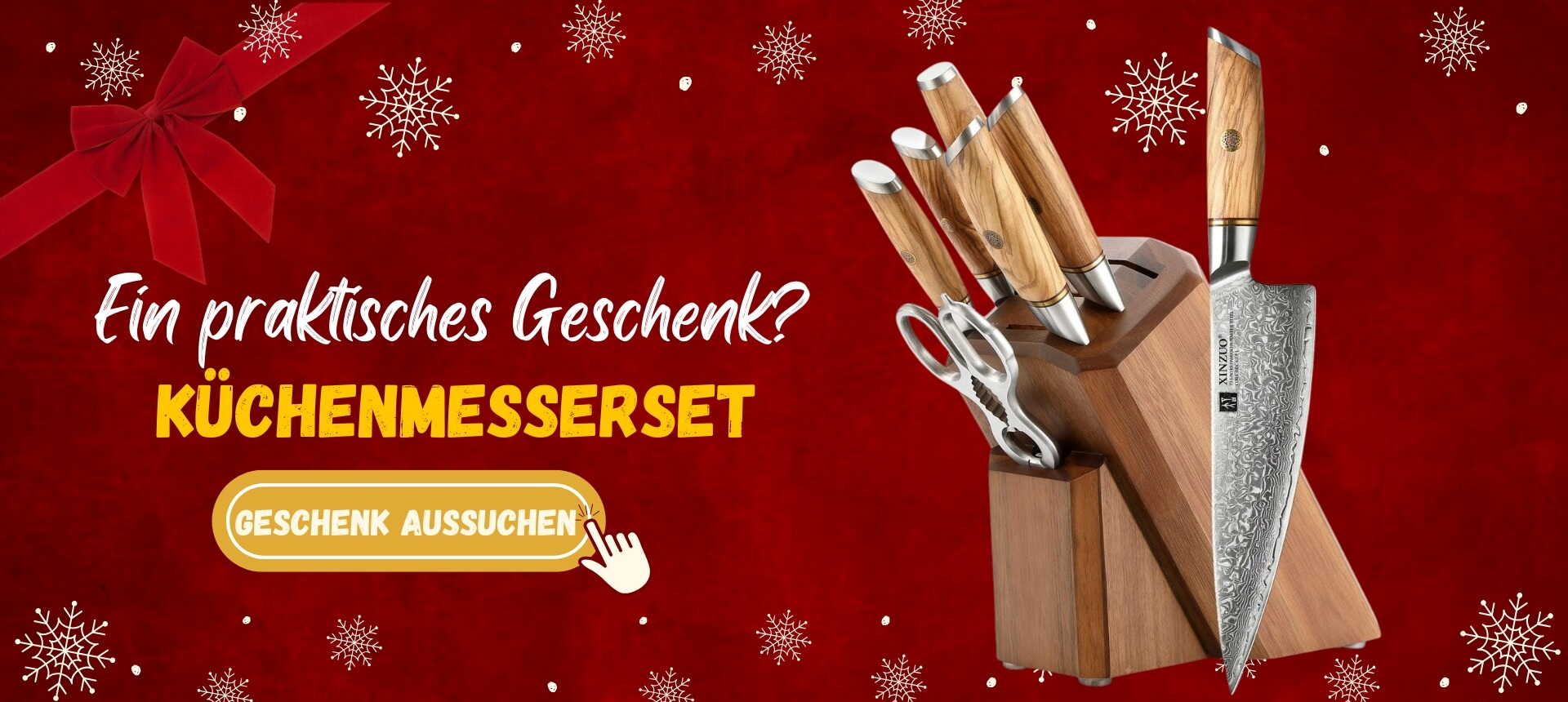 Ein praktisches Geschenk? Küchenmesserset.