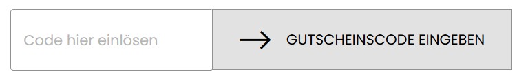 Feld zur Eingabe des Gutscheincodes