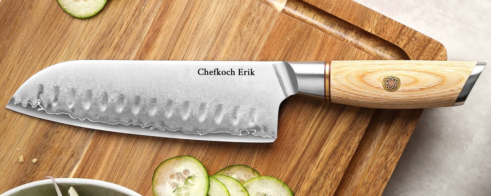 Beispiel für einen gravierten Text auf dem Messer