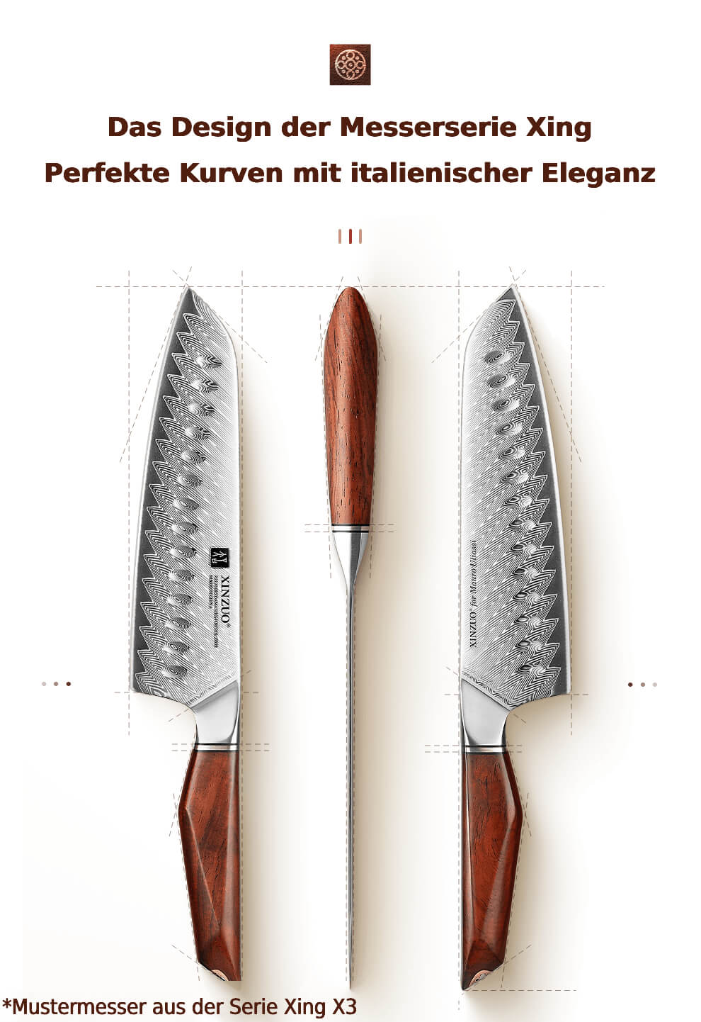 Design der Messerserie Xing X03