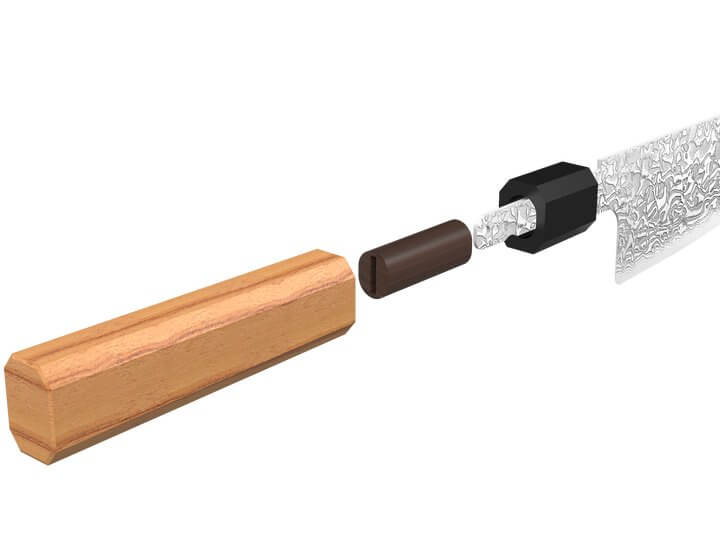 Abbildung des Messergriffs der Serie Zhen PM8O