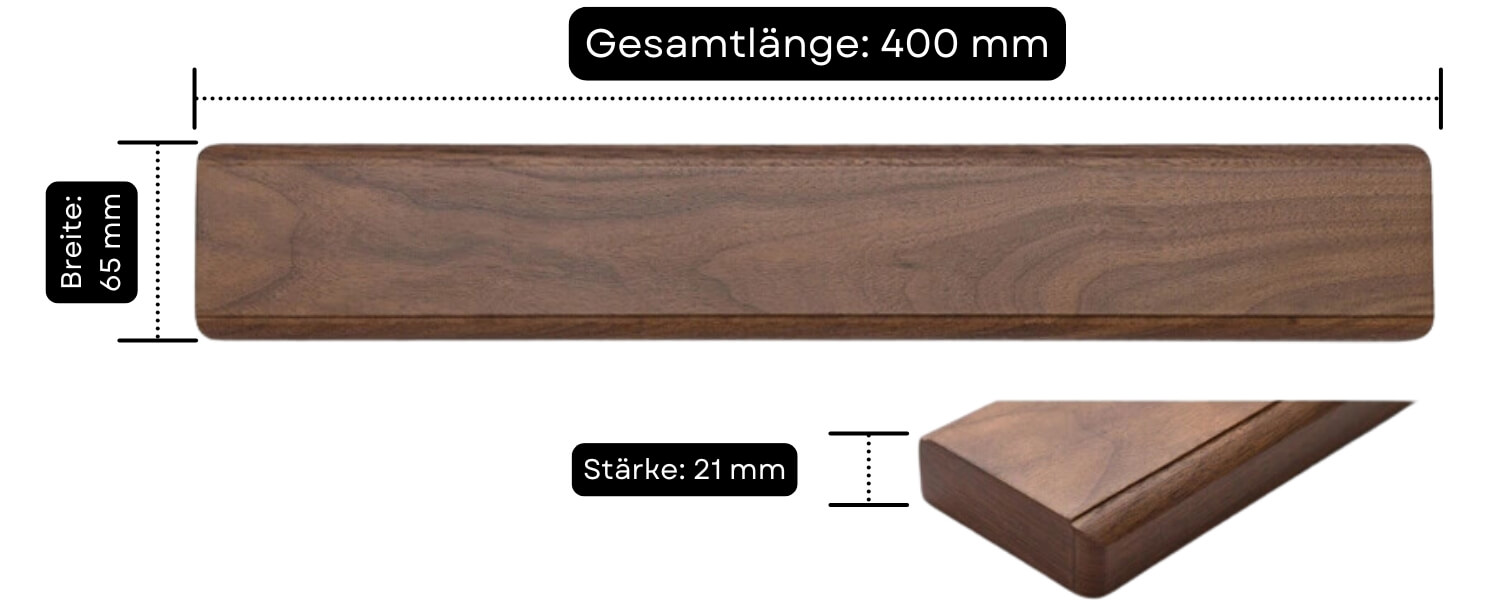 Natürliches Holz verbirgt starke Magnete