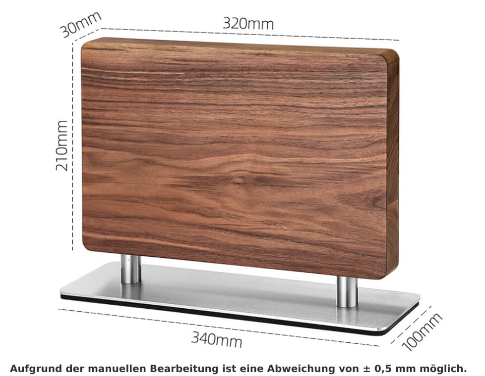 Magnet-Messerblock - Abmessungen