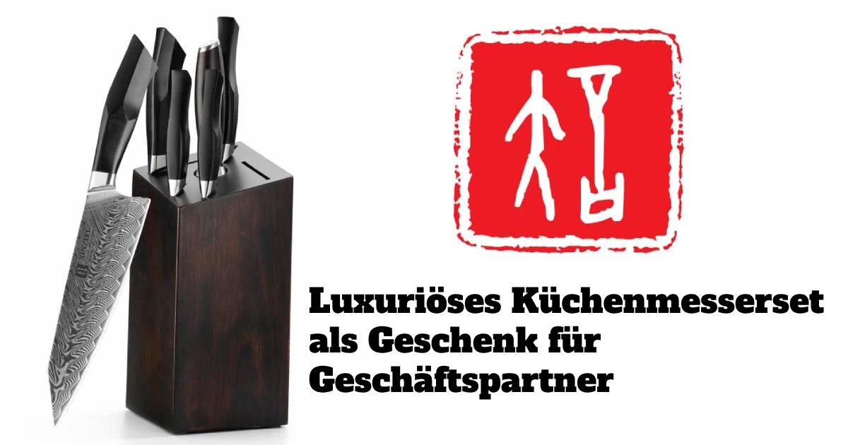Luxuriöses Küchenmesserset als Geschenk für Geschäftspartner