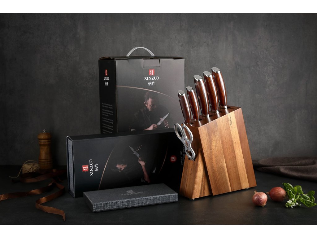 Luxuriöses Küchenmesserset als Geschenk für Geschäftspartner