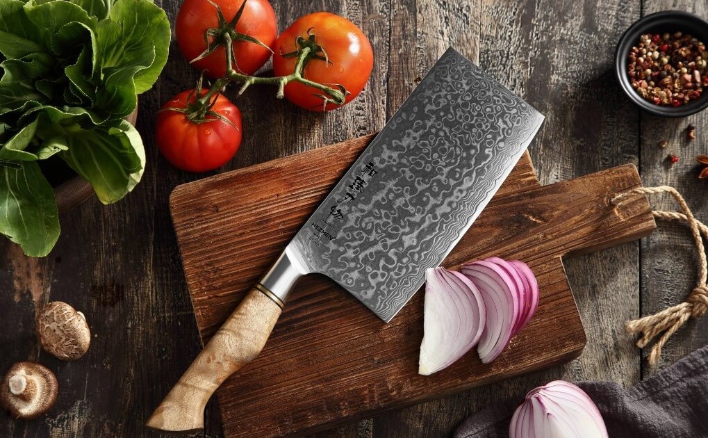 Küchenmesser aus Damaststahl