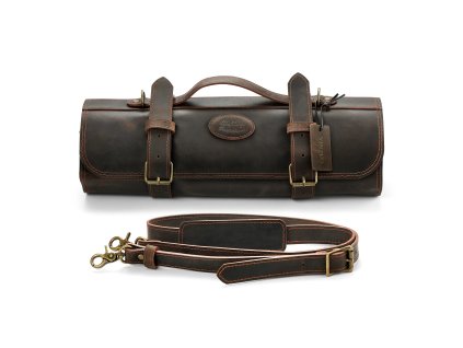 Messertasche aus Echtleder von XinZuo - schwarz