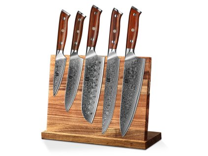 Messerset XinZuo Yu B13R mit Magnet-Messerblock