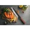 Santoku Messer HEZHEN PM8S auf dem Schneidebrett