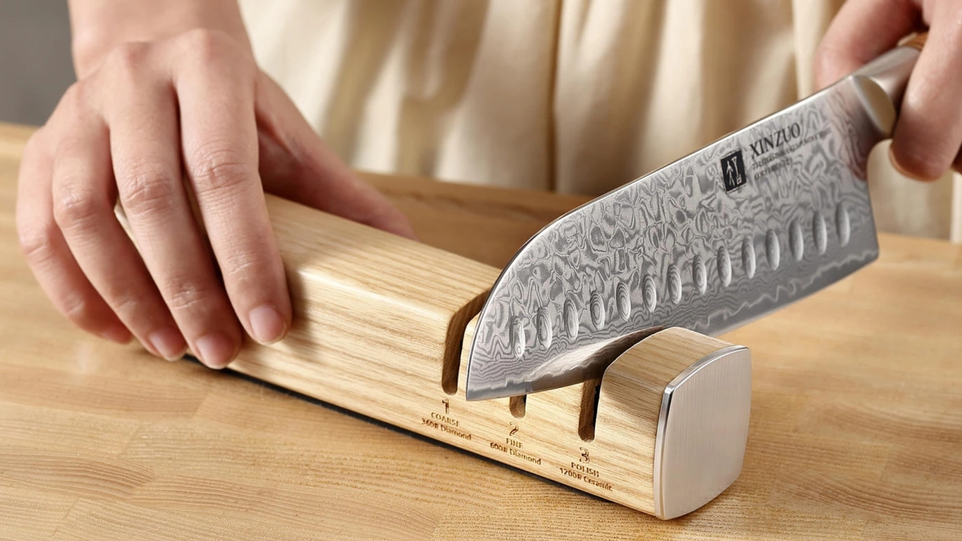 Brousky na nože XinZuo jsou skladem – ostrý nůž snadno, bez zkušeností i bez brusného kamene