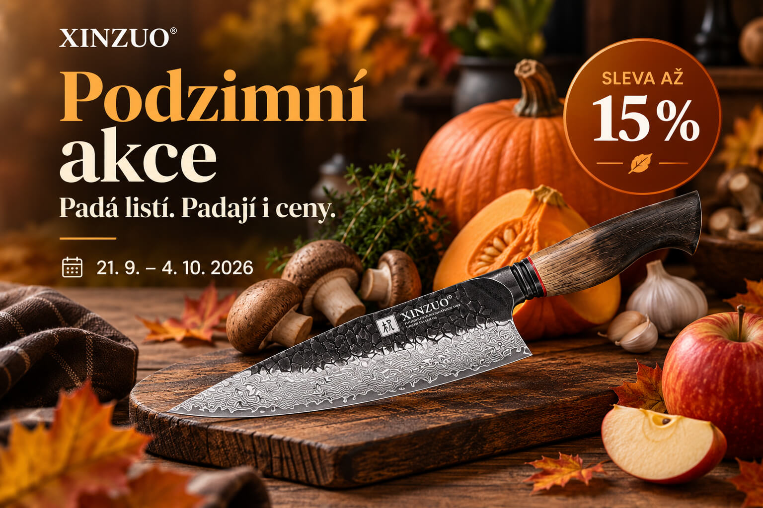 Velká podzimní akce je tady