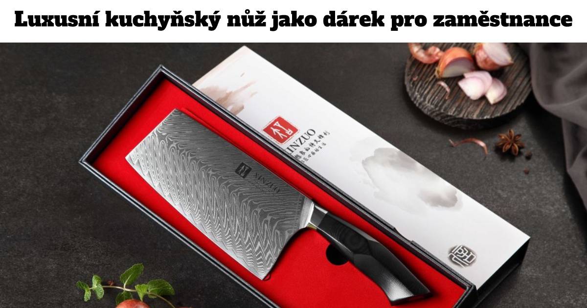 Luxusní kuchyňský nůž jako dárek pro zaměstnance