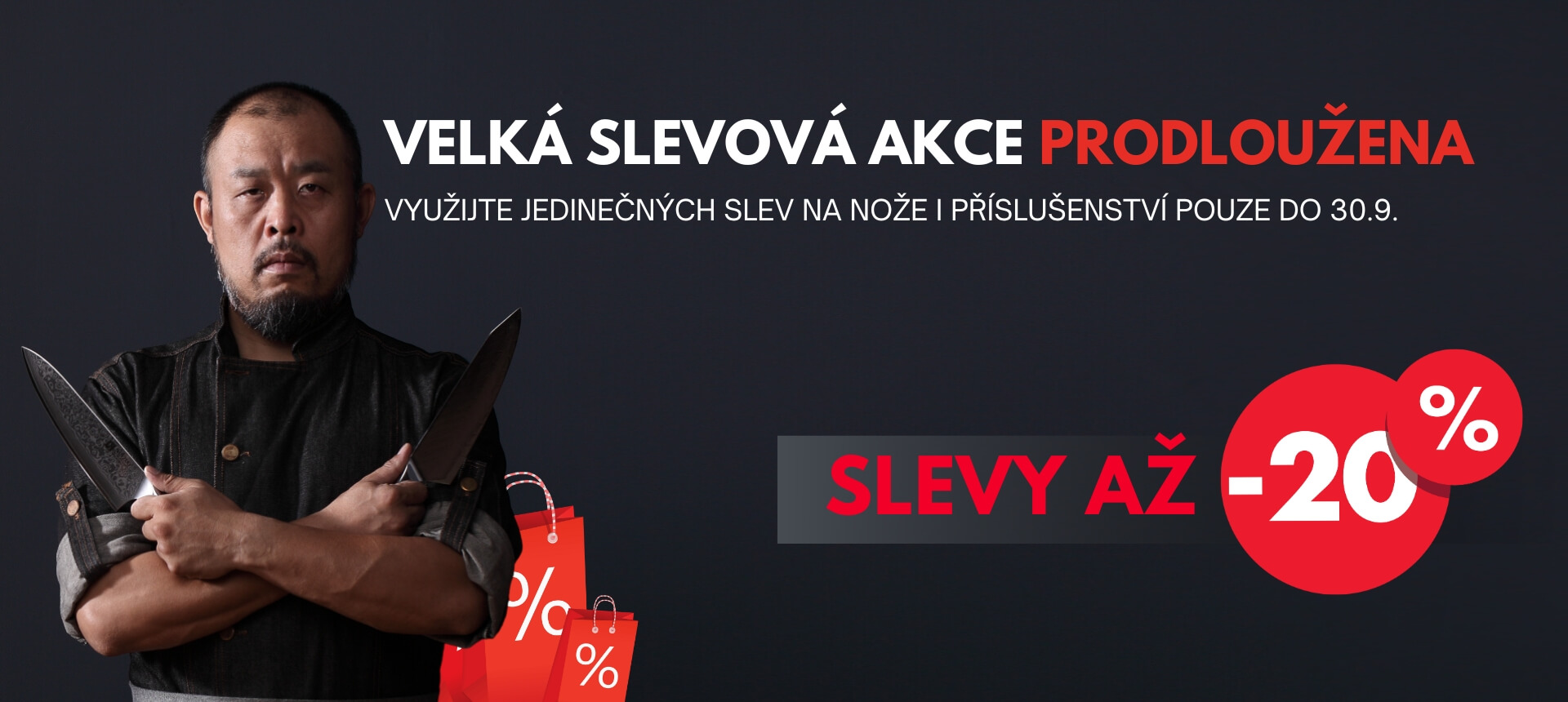 Velká slevová akce: nakupte se slevou až 20 % do 30. září!