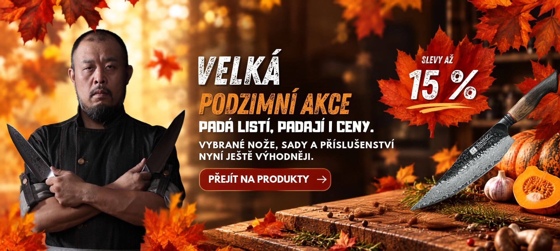 Velká podzimní akce - slevy až 15 %