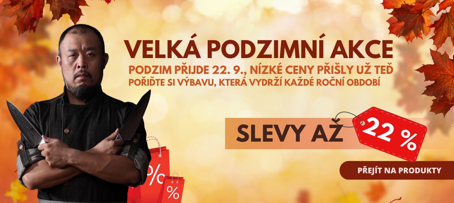 Velká podzimní akce - slevy až 22%