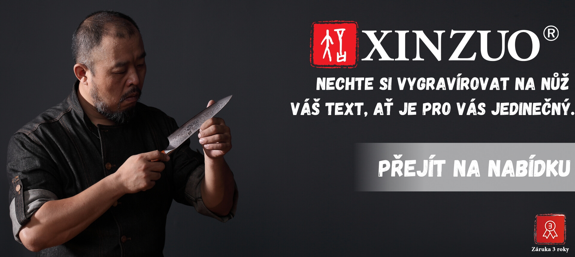 Gravírujeme na kuchyňské nože XinZuo