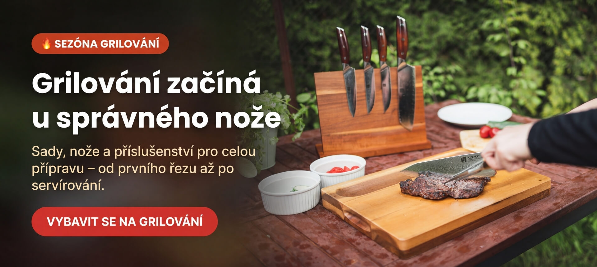 Kuchyňské nože a příslušenství pro grilování
