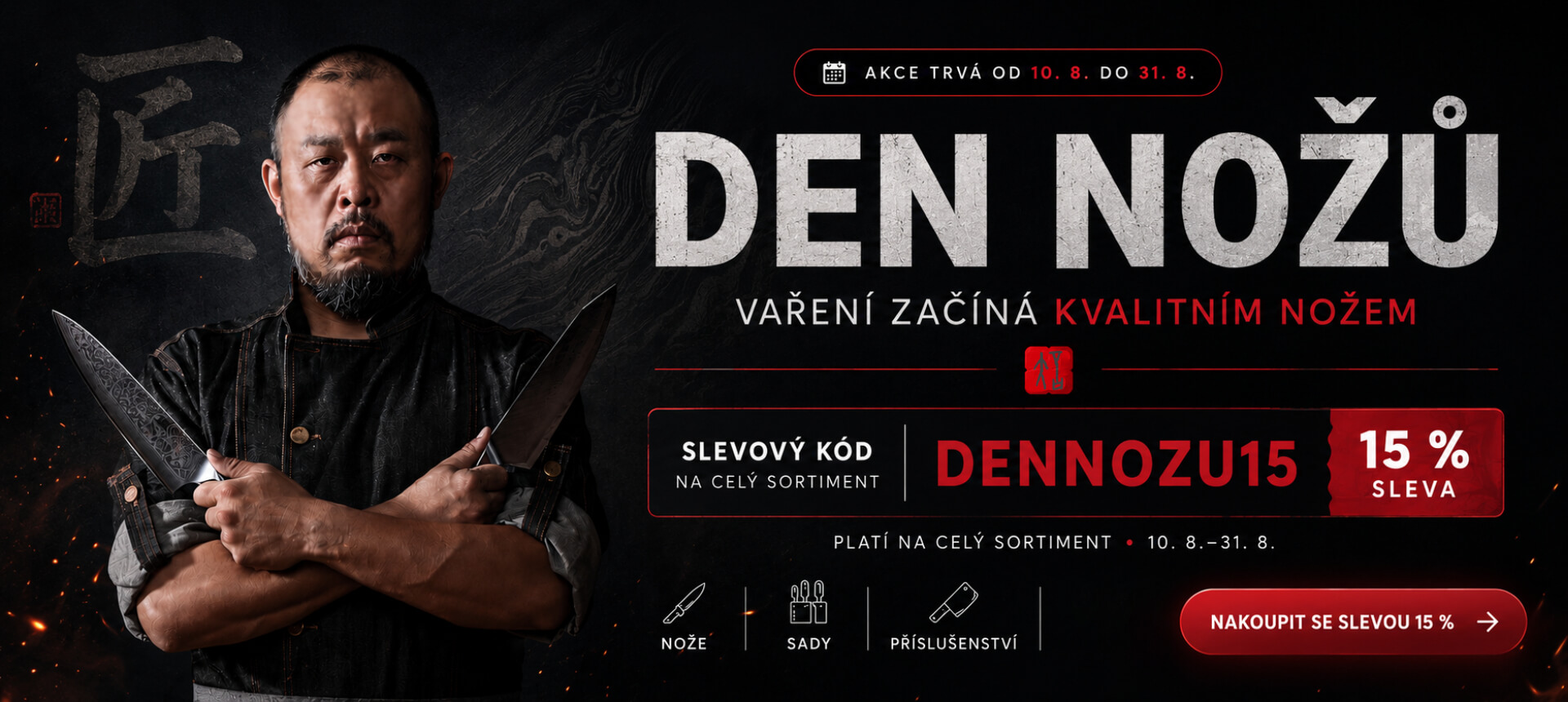 Den nožů na XinZuo.cz – 15% sleva na celý sortiment