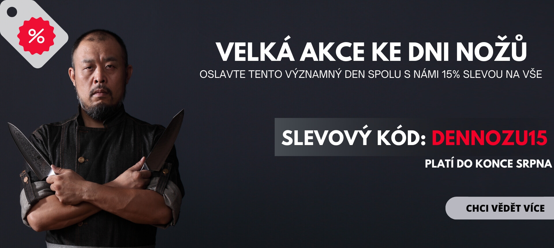 Den nožů – velká akce se slevovým kódem