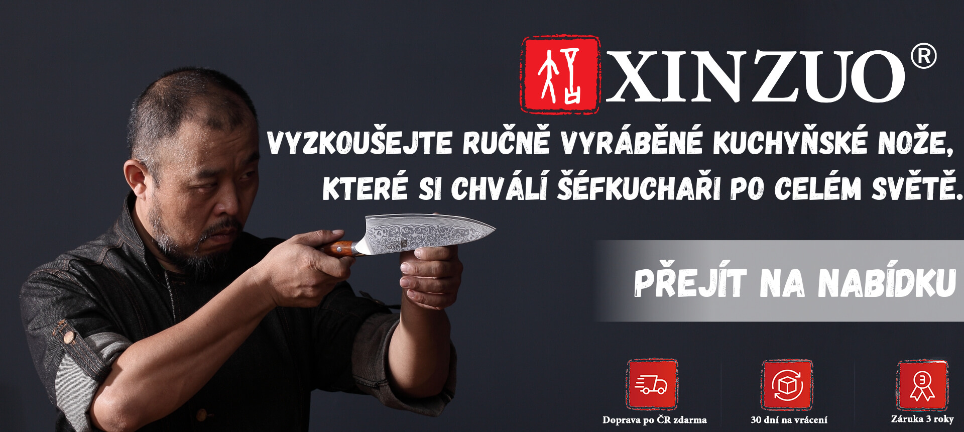 Nabídka kuchyňských nožů XinZuo