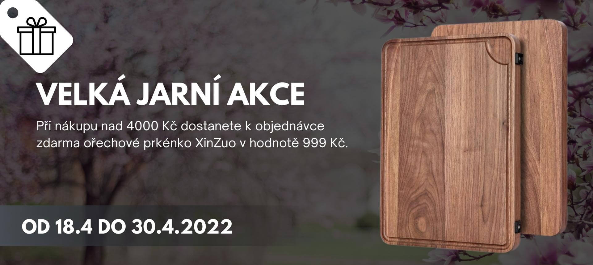 Akce prkénko zdarma k objednávkám nad 4000 Kč