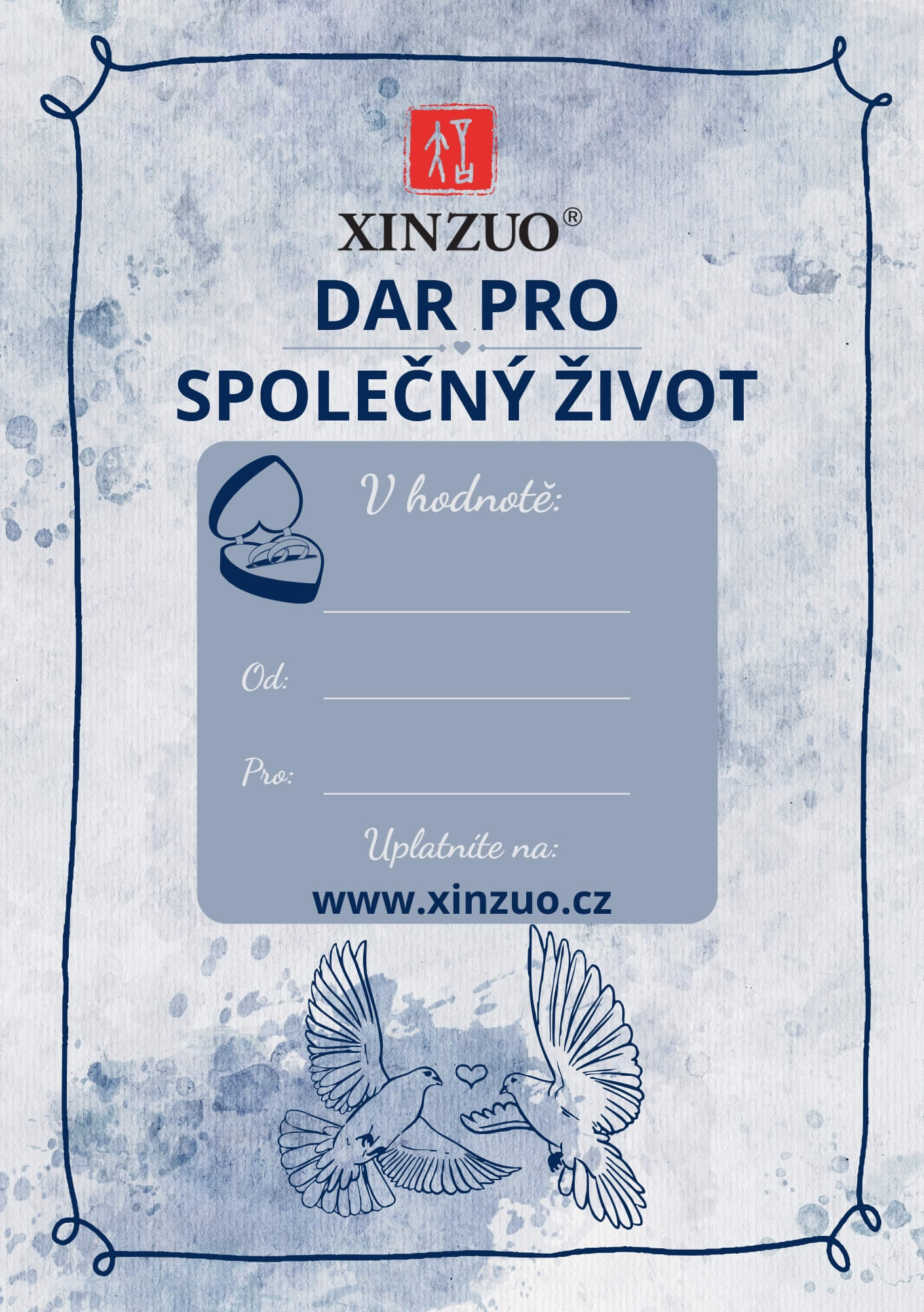 Svatební šablona - varianta 2