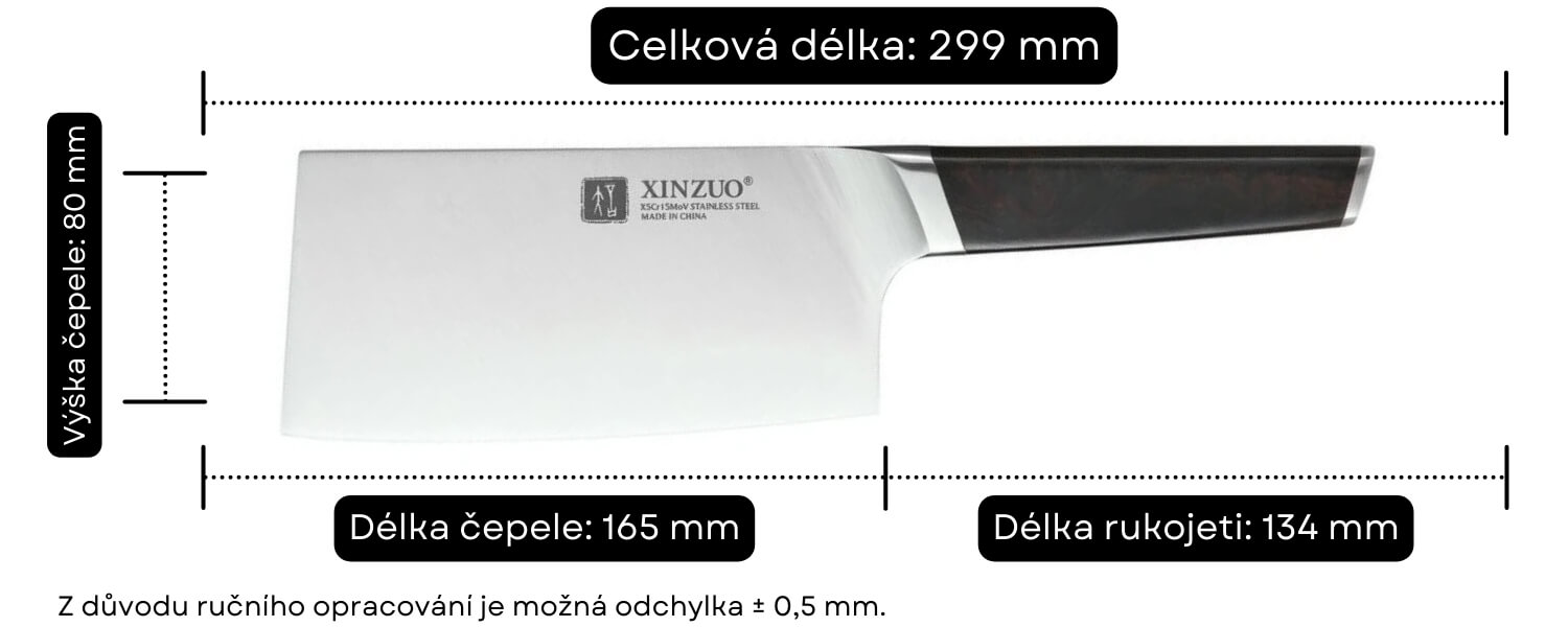 Sekáček XinZuo Rui B5 velikost