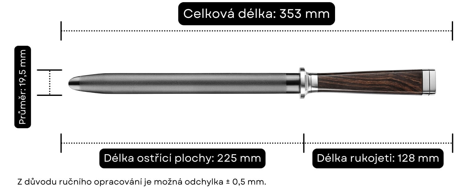 Rozměry ocílky XinZuo Ji X08E