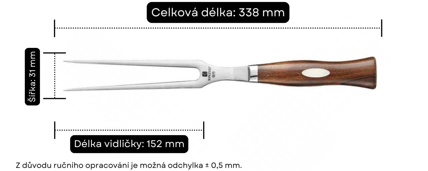 Rozměry vidlice B46D