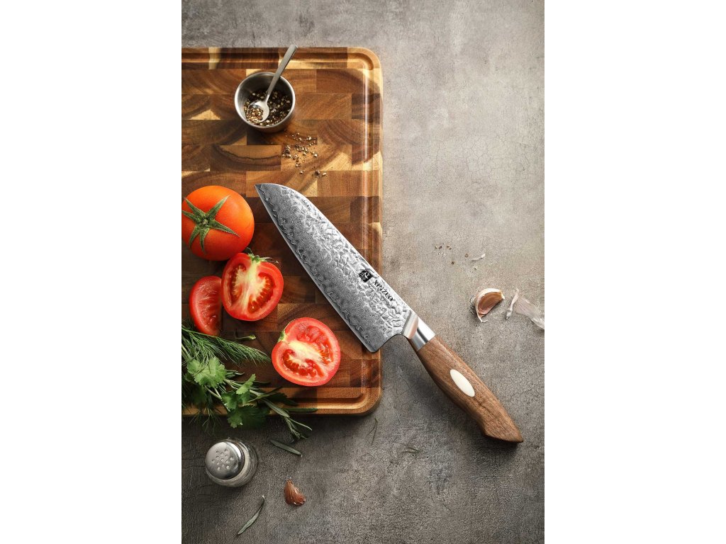 Ručně vyráběný Santoku nůž XinZuo B46W 7