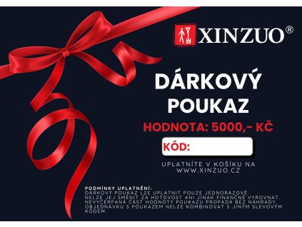 Poukaz xinzuo 5000
