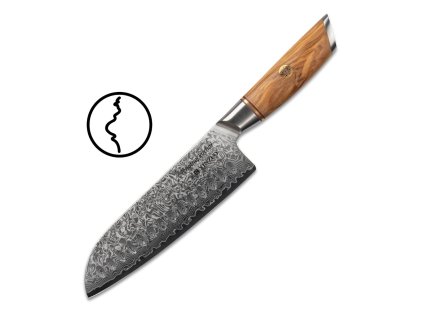 Santoku nůž XinZuo B37 z řady Těhotnej kuchař