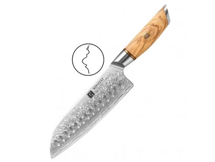 Santoku nůž XinZuo B37 z řady Těhotnej kuchař