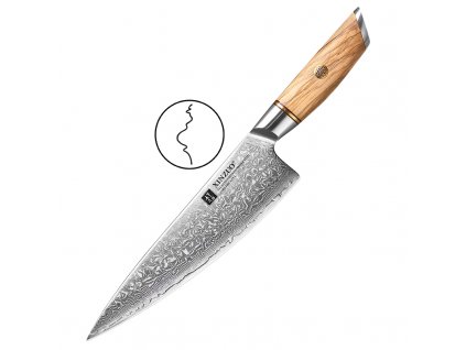 Šéfkuchařský nůž XinZuo Lan B37 8.3" z řady Těhotnej kuchař