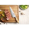 Šéfkuchařský nůž XinZuo Lan B37S Těhotnej kuchař na prkénku